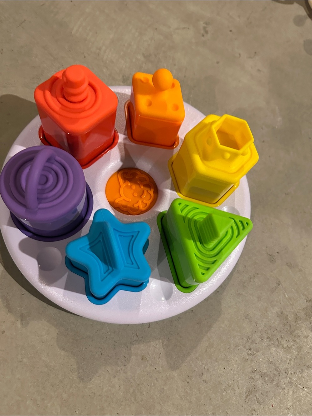 Colorful Stacking Shape Sorter Toy - Multicolor
